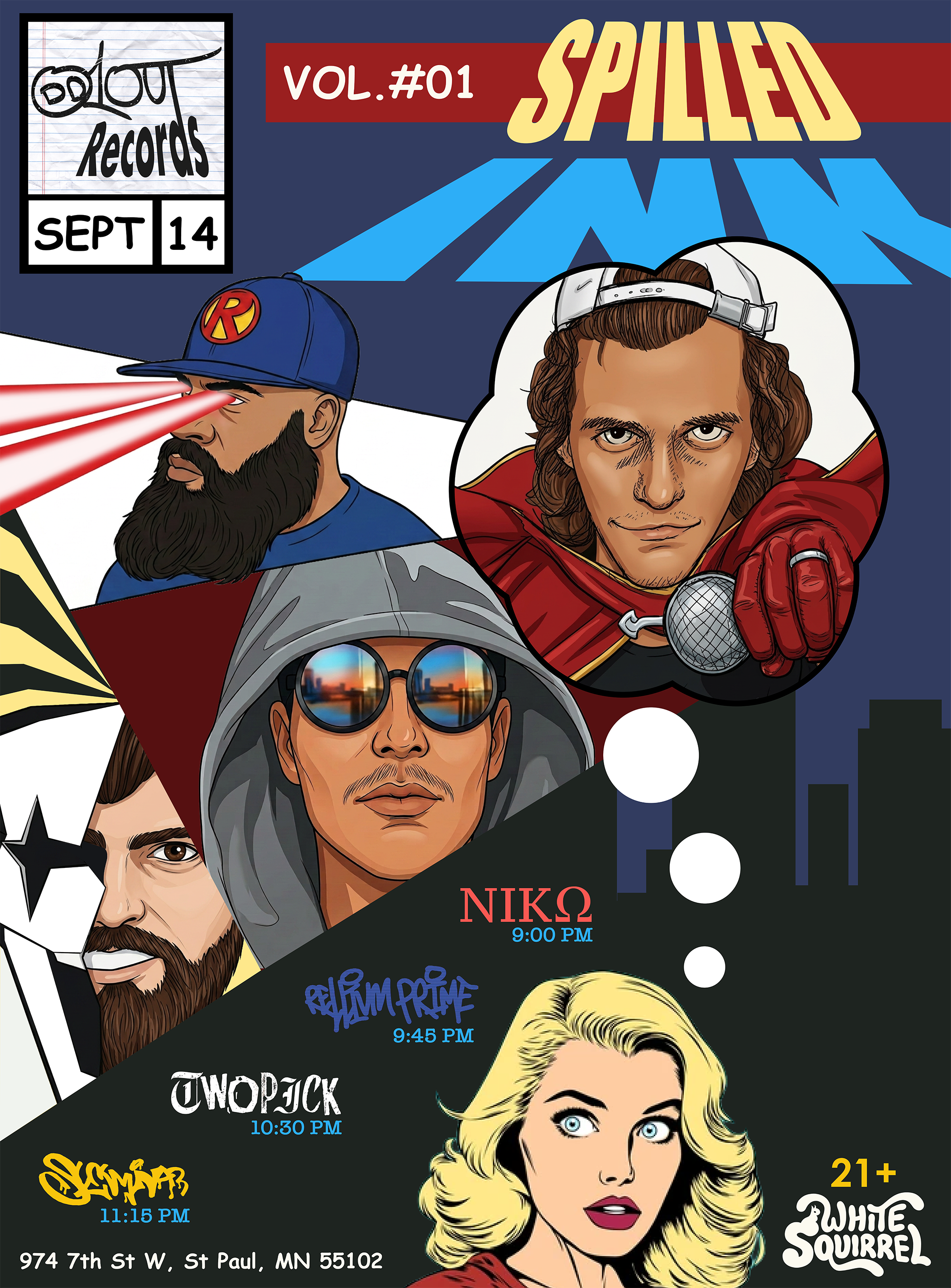 SPILLED INK Volume1 poster SPILLED INK Volume1 poster